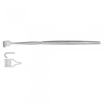 Wound Retractor 4 Blunt Prongs Stainless Steel, 16.5 cm - 6 1/2"